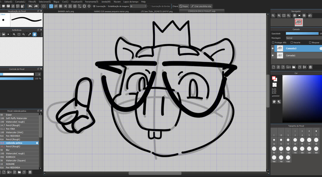 Uma screenshot de um dos meus trabalhos! 🐷🤓